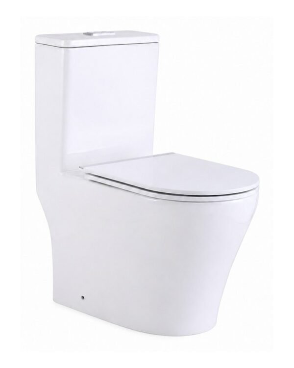 One-piece toilets