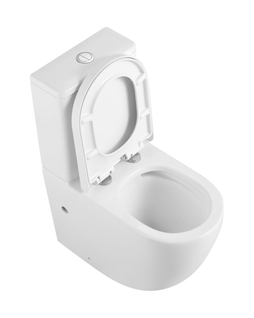Sheng Ge 6083B vitreous china toilet, studio product photograph