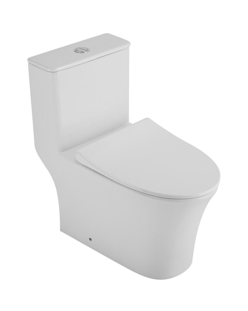 Sheng Ge 6099A vitreous china toilet, studio product photograph