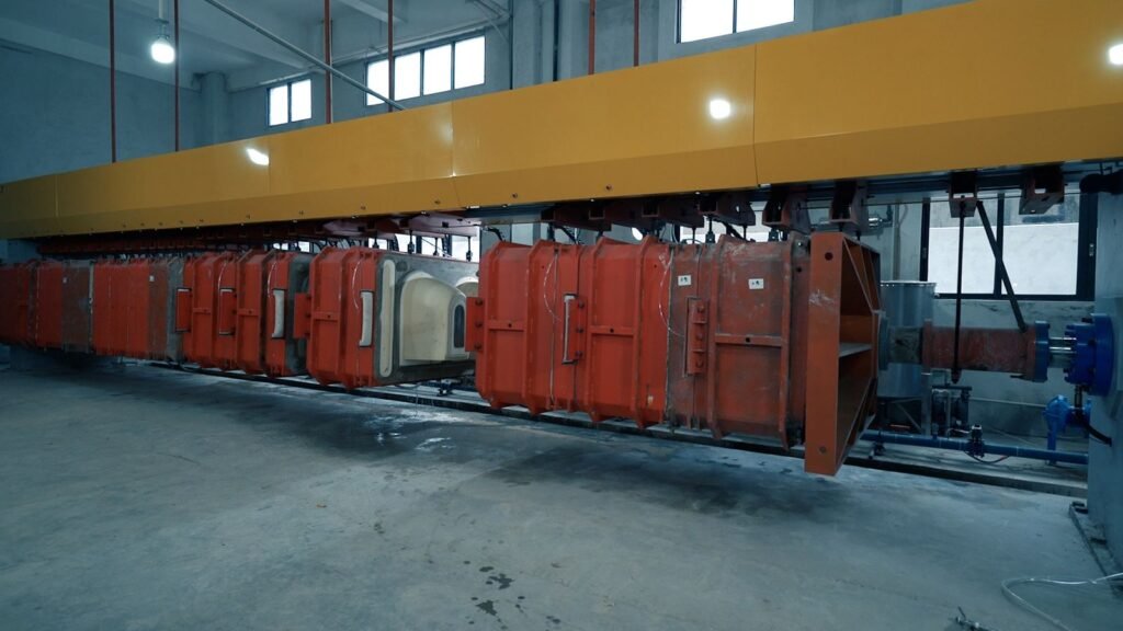 Production workshop at the Sheng Ge Bathroom factory