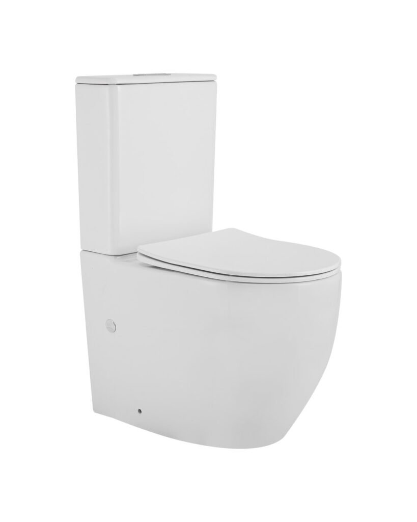 6089A — two-piece ceramic toilet, white